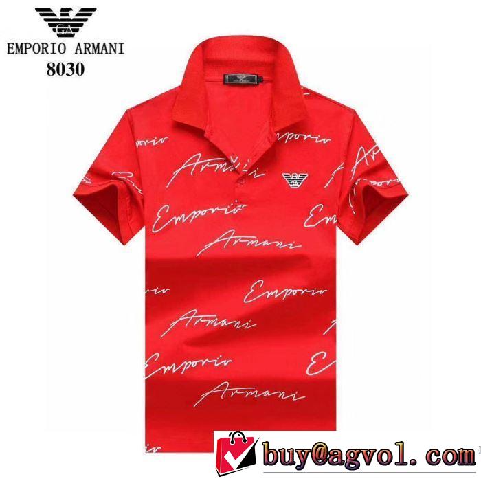 多色可選 2020SS人気 アルマーニ ARMANI 今回注目する 半袖Tシャツ 2年以上連続１位獲得