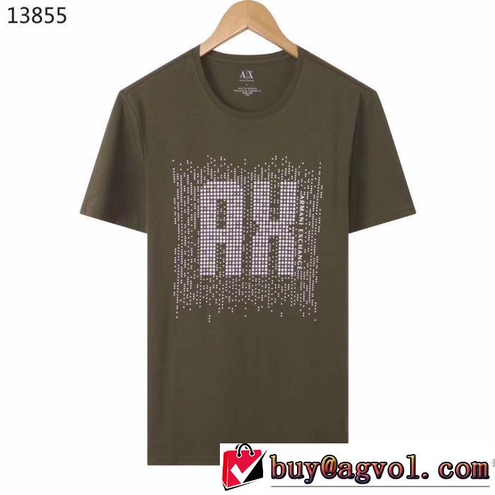 多色可選 オススメのアイテムを見逃すな 半袖Tシャツ おしゃれ刷新に役立つ アルマーニ ARMANI  お手頃プライス
