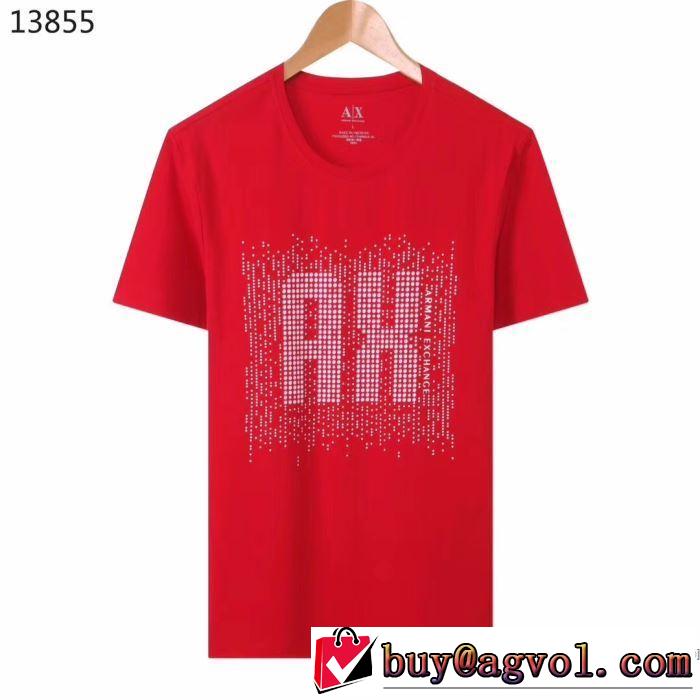 多色可選 オススメのアイテムを見逃すな 半袖Tシャツ おしゃれ刷新に役立つ アルマーニ ARMANI  お手頃プライス
