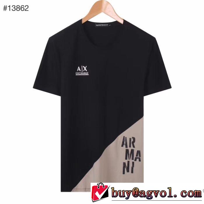 アルマーニ 安心安全人気通販 ARMANI ストリート界隈でも人気 半袖Tシャツ20新作です