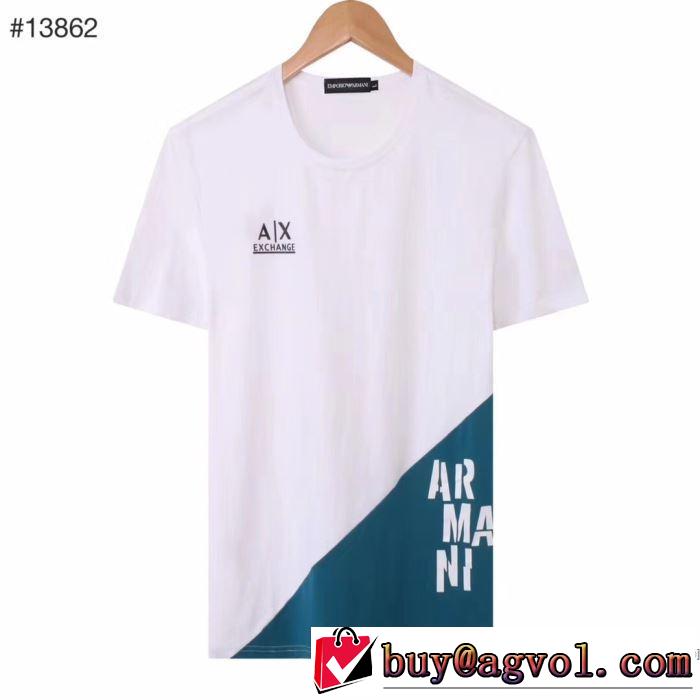 アルマーニ 安心安全人気通販 ARMANI ストリート界隈でも人気 半袖Tシャツ20新作です