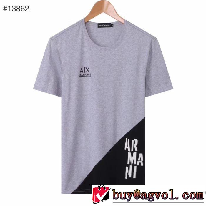 アルマーニ 安心安全人気通販 ARMANI ストリート界隈でも人気 半袖Tシャツ20新作です