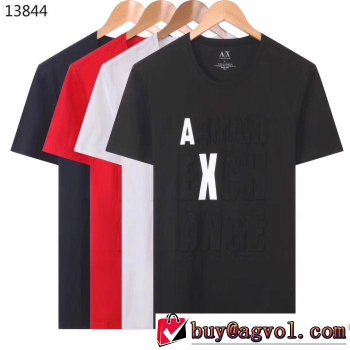 ストリート系に大人気 アルマーニ 多色可選 ARMANI デザインお洒落 半袖Tシャツ 最新の入荷商品