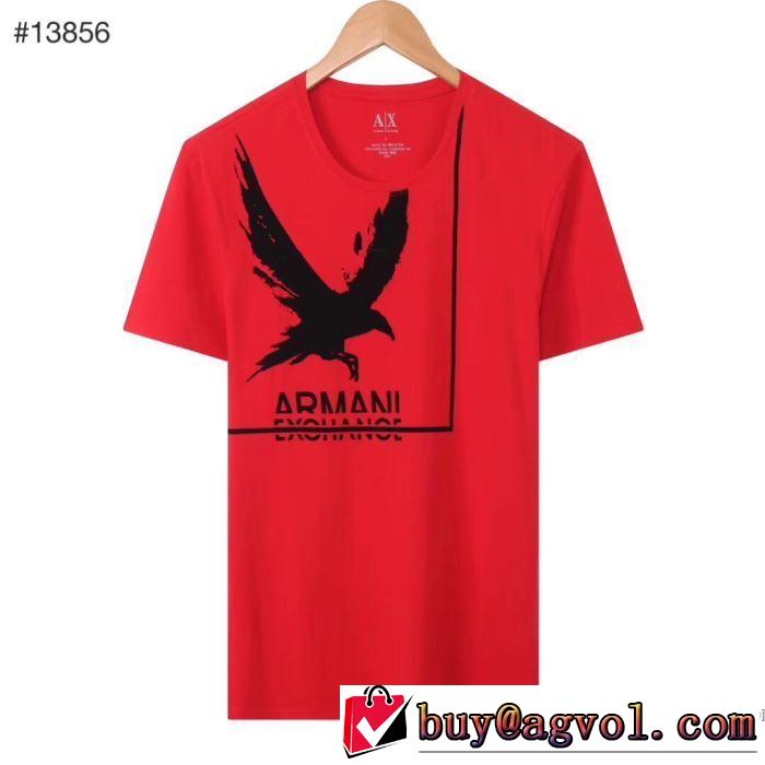限定アイテム特集 多色可選 半袖Tシャツ ファッションに合わせ アルマーニ ARMANI やはり人気ブランド