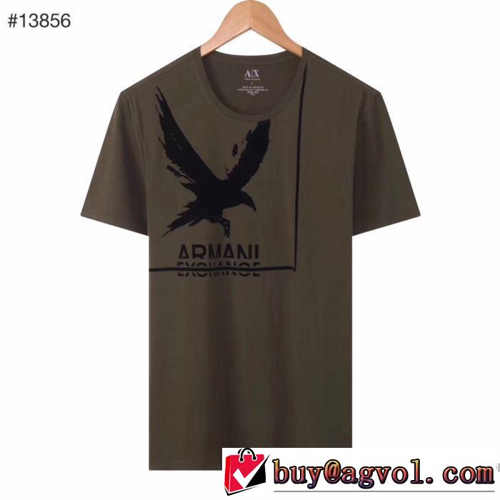 限定アイテム特集 多色可選 半袖Tシャツ ファッションに合わせ アルマーニ ARMANI やはり人気ブランド