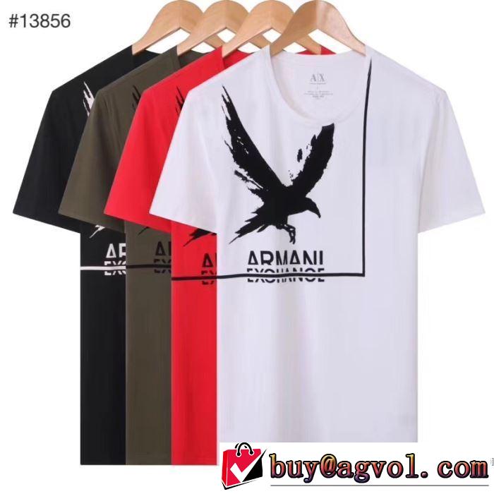限定アイテム特集 多色可選 半袖Tシャツ ファッションに合わせ アルマーニ ARMANI やはり人気ブランド