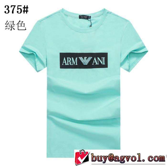 アルマーニ 飽きもこないデザイン 多色可選 ARMANI 今季の主力おすすめ 半袖Tシャツ人気は今季も健在