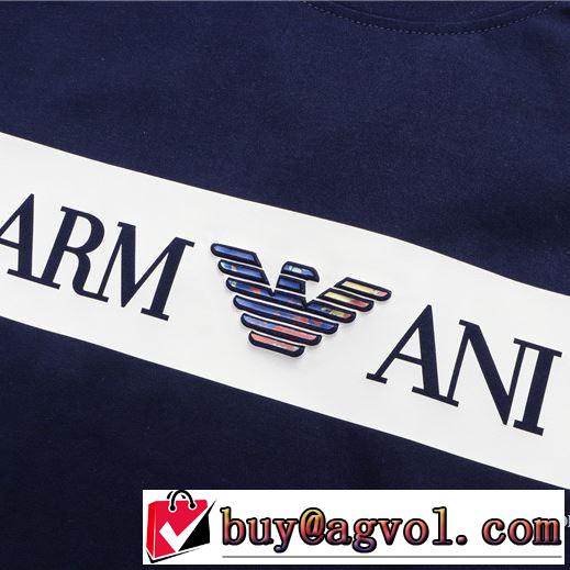 アルマーニ 飽きもこないデザイン 多色可選 ARMANI 今季の主力おすすめ 半袖Tシャツ人気は今季も健在