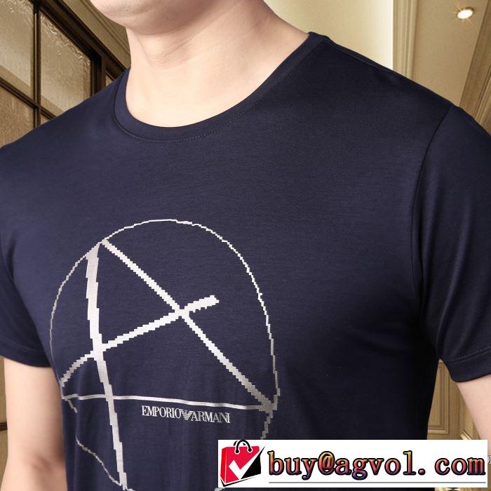 取り入れやすい 多色可選 半袖Tシャツ 大人気のブランドの新作 アルマーニ 確定となる上品 ARMANI