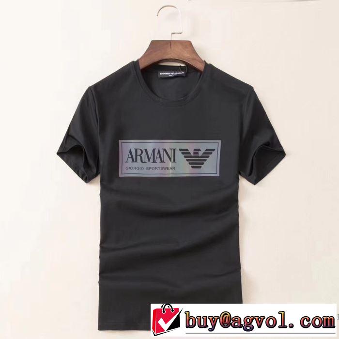使いやすい新品 多色可選 半袖Tシャツ 注目を集めてる アルマーニ ARMANI  是非ともオススメしたい