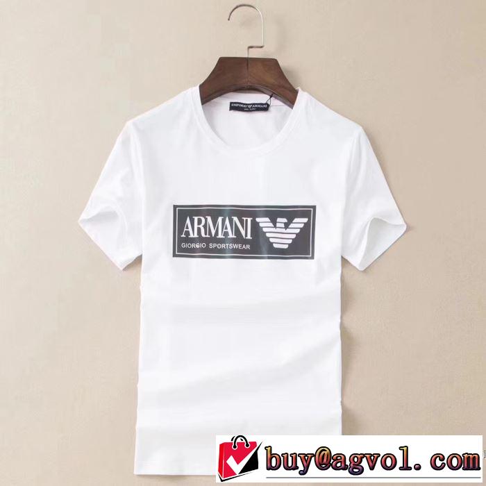使いやすい新品 多色可選 半袖Tシャツ 注目を集めてる アルマーニ ARMANI  是非ともオススメしたい