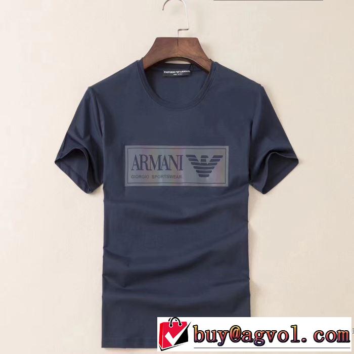 使いやすい新品 多色可選 半袖Tシャツ 注目を集めてる アルマーニ ARMANI  是非ともオススメしたい