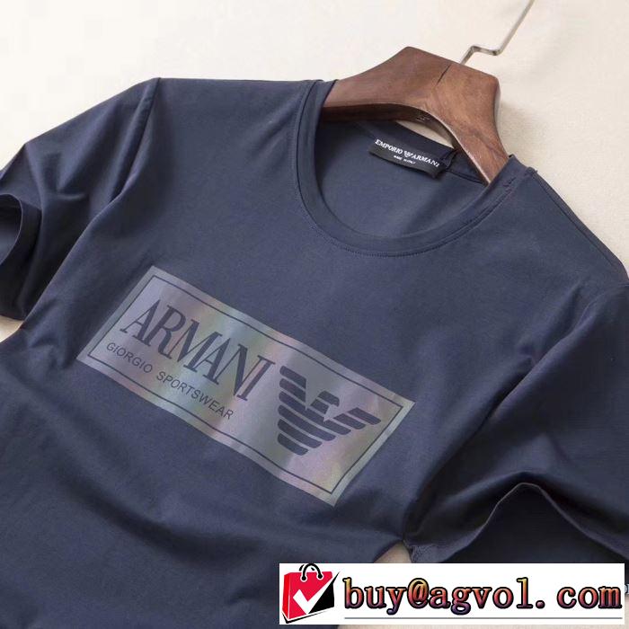 使いやすい新品 多色可選 半袖Tシャツ 注目を集めてる アルマーニ ARMANI  是非ともオススメしたい