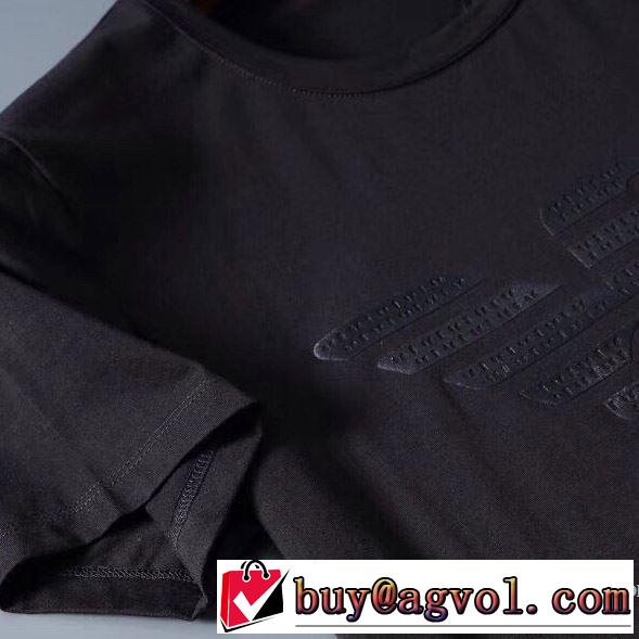 多色可選 価格も嬉しいアイテム 半袖Tシャツ 手頃価格でカブり知らず アルマーニ ARMANI