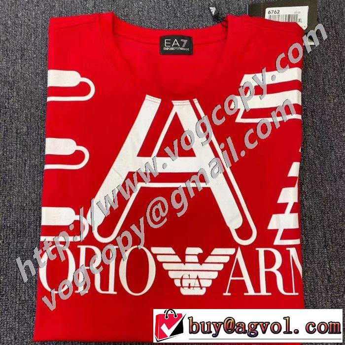 コーデの完成度を高める 半袖Tシャツ お手頃プライス アルマーニ ARMANI  この時期の一番人気は