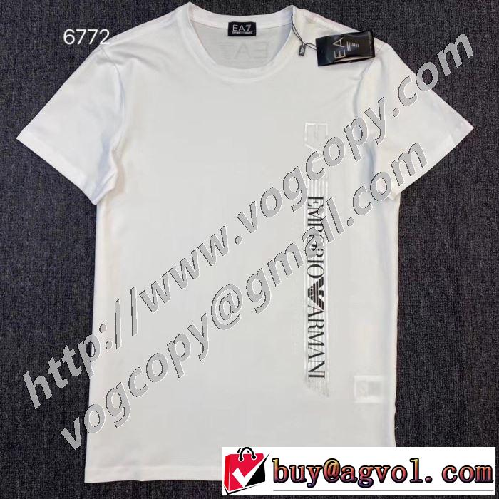 さらに魅力的 アルマーニ ARMANI3色可選  シンプルなファッション 半袖Tシャツ  2020モデル