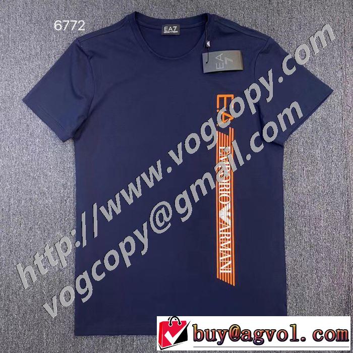 さらに魅力的 アルマーニ ARMANI3色可選  シンプルなファッション 半袖Tシャツ  2020モデル