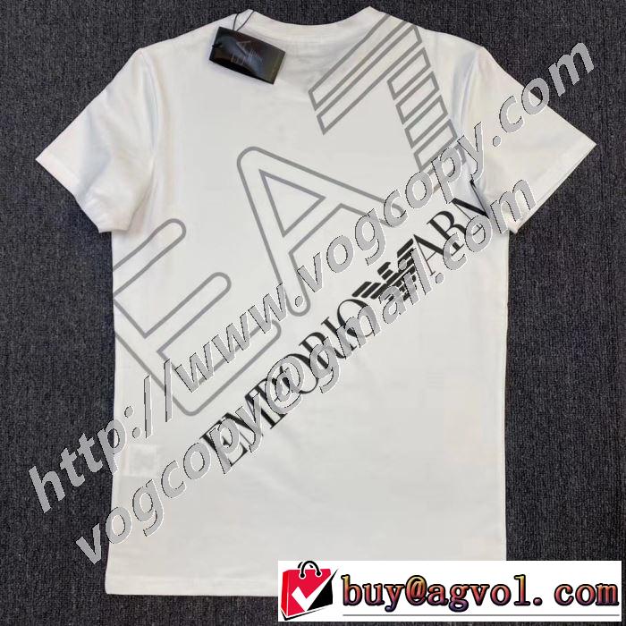 3色可選 ファッショニスタを中心に新品が非常に人気 アルマーニ ARMANI 2020春新作 半袖Tシャツ
