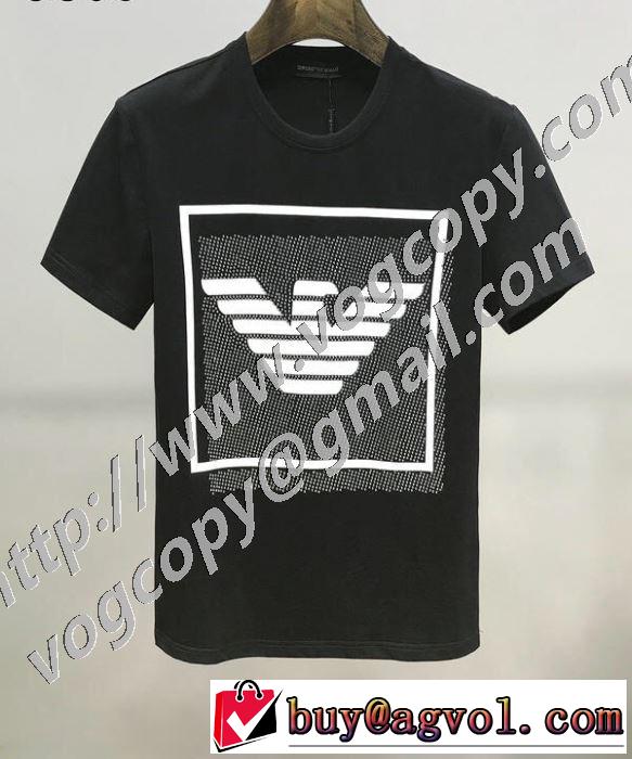 普段のファッション 半袖Tシャツ2色可選  20SS☆送料込 アルマーニ ARMANI 大人気のブランドの新作