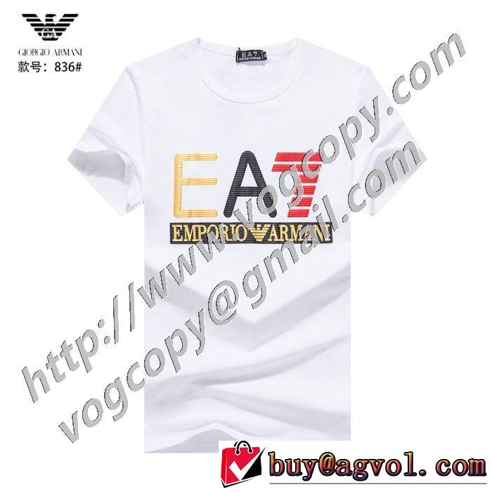 世界共通のアイテム 半袖Tシャツ 2色可選 使いやすい新品 アルマーニ ARMANI 是非ともオススメしたい