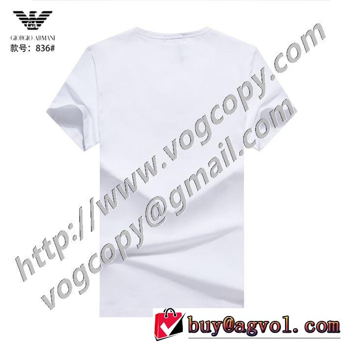 世界共通のアイテム 半袖Tシャツ 2色可選 使いやすい新品 アルマーニ ARMANI 是非ともオススメしたい