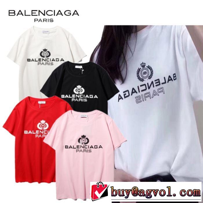 多色可選 バレンシアガ VIP価格SALE BALENCIAGA  2020モデル 半袖Tシャツエレガントな雰囲気
