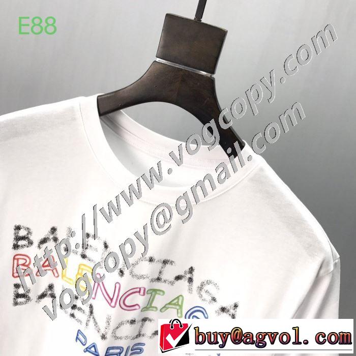 2色可選 海外でも人気なブランド バレンシアガ BALENCIAGA 2020年春限定 半袖Tシャツ 海外大人気