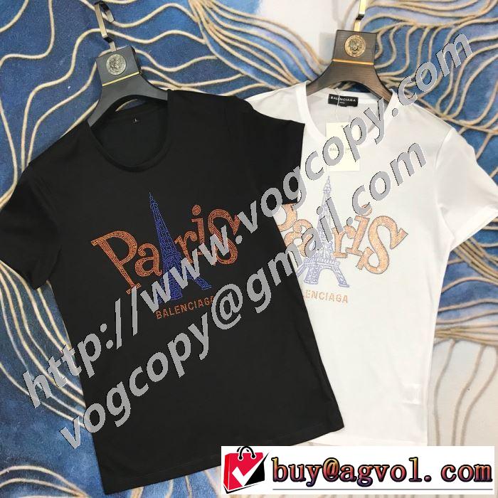 バレンシアガ 今なお素敵なアイテムだ BALENCIAGA2色可選  大幅割引価格 半袖Tシャツ 今年の春トレンド