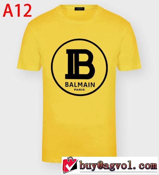 多色可選　お値段もお求めやすい バルマン 2020話題の商品 BALMAIN 半袖Tシャツランキング1位