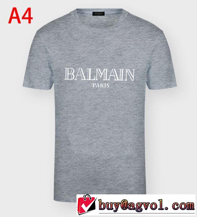 バルマン 多色可選　飽きもこないデザイン BALMAIN 人気は今季も健在 半袖Tシャツ2020年春限定