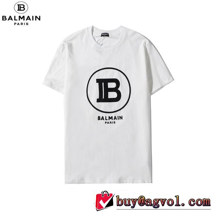 20SS☆送料込 半袖Tシャツ2色可選 今年の春トレンド バルマン BALMAIN 普段のファッション