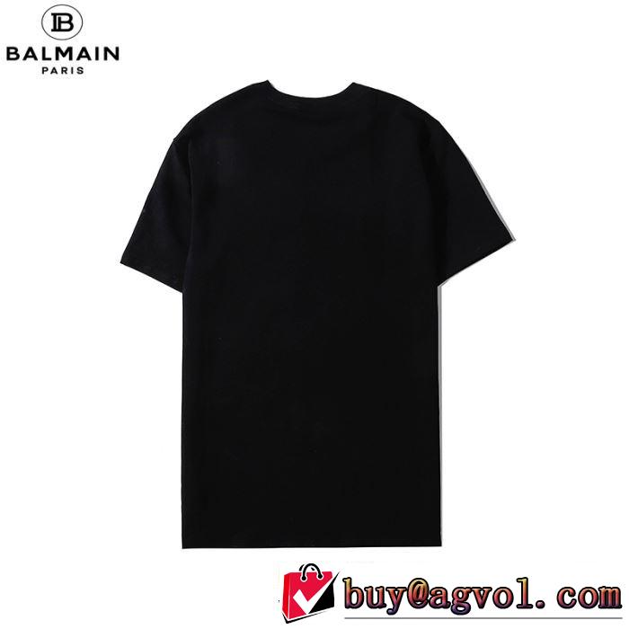20SS☆送料込 半袖Tシャツ2色可選 今年の春トレンド バルマン BALMAIN 普段のファッション