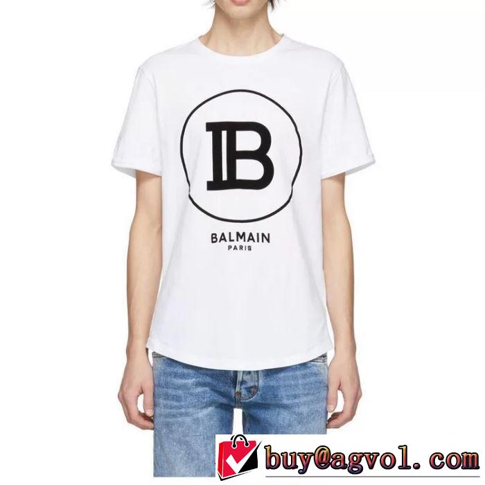 20SS☆送料込 半袖Tシャツ2色可選 今年の春トレンド バルマン BALMAIN 普段のファッション