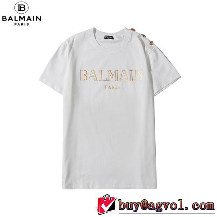 半袖Tシャツ2色可選　 確定となる上品 バルマン BALMAIN 20SSトレンド
