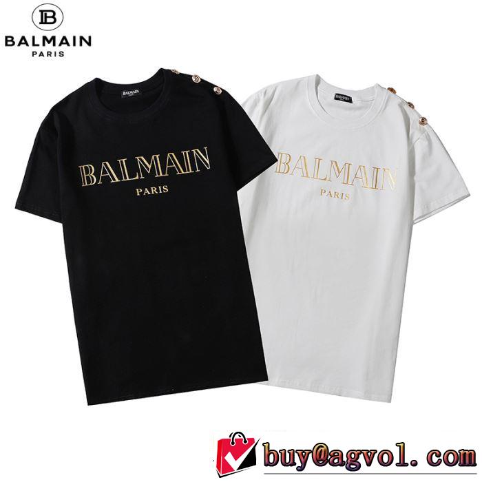 半袖Tシャツ2色可選　 確定となる上品 バルマン BALMAIN 20SSトレンド