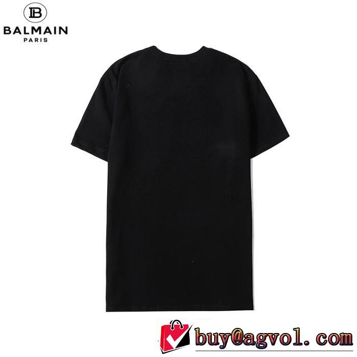 バルマン 2色可選　手頃価格でカブり知らず BALMAIN 半袖Tシャツ 価格も嬉しいアイテム