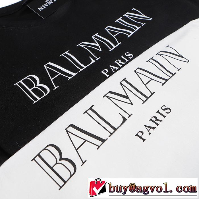 バルマン 2色可選　手頃価格でカブり知らず BALMAIN 半袖Tシャツ 価格も嬉しいアイテム