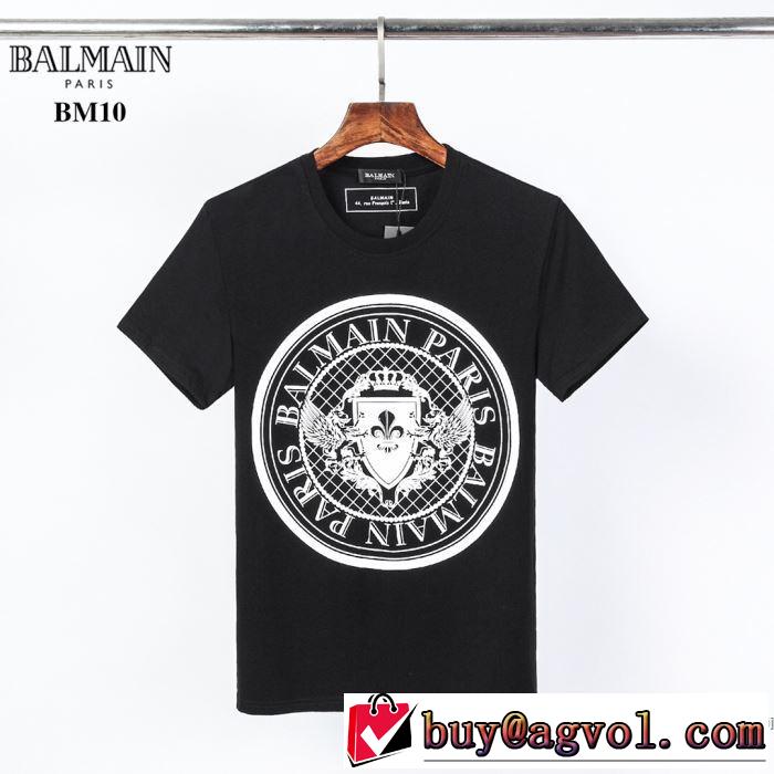 半袖Tシャツ 2色可選 シンプルなファッション バルマン スタイルアップ BALMAIN  2020モデル