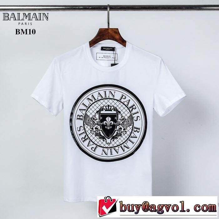 半袖Tシャツ 2色可選 シンプルなファッション バルマン スタイルアップ BALMAIN  2020モデル
