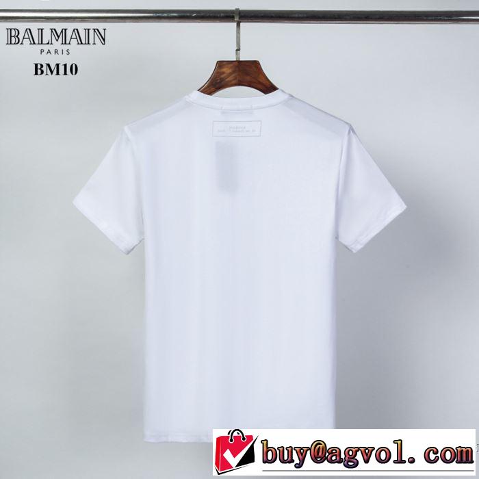 半袖Tシャツ 2色可選 シンプルなファッション バルマン スタイルアップ BALMAIN  2020モデル