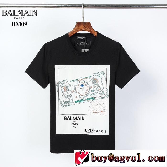 20新作です 半袖Tシャツ 2色可選 ストリート感あふれ バルマン 普段使いにも最適なアイテム BALMAIN