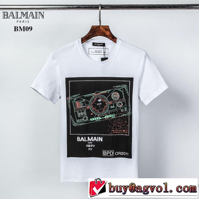 20新作です 半袖Tシャツ 2色可選 ストリート感あふれ バルマン 普段使いにも最適なアイテム BALMAIN