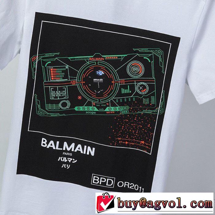 20新作です 半袖Tシャツ 2色可選 ストリート感あふれ バルマン 普段使いにも最適なアイテム BALMAIN
