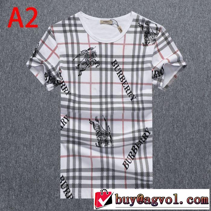 3色可選半袖Tシャツ　大人気のブランドの新作　バーバリー取り入れやすい　 BURBERRY　確定となる上品