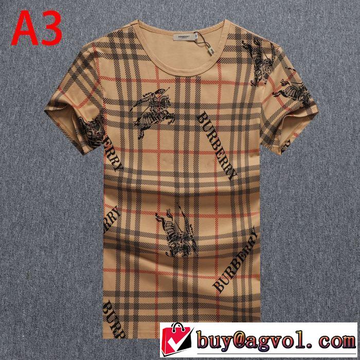 3色可選半袖Tシャツ　大人気のブランドの新作　バーバリー取り入れやすい　 BURBERRY　確定となる上品