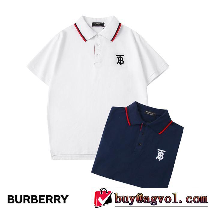 有名ブランドです　2色可選半袖Tシャツ　一目惚れ級に　バーバリー BURBERRY争奪戦必至　