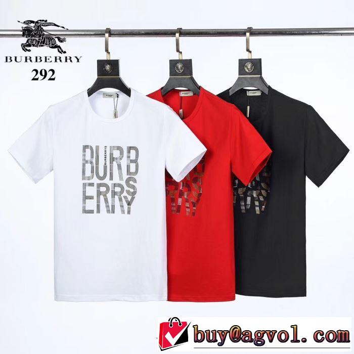 3色可選　最先端のスタイル　バーバリー2020SS人気　 BURBERRY　半袖Tシャツ　2年以上連続１位獲得