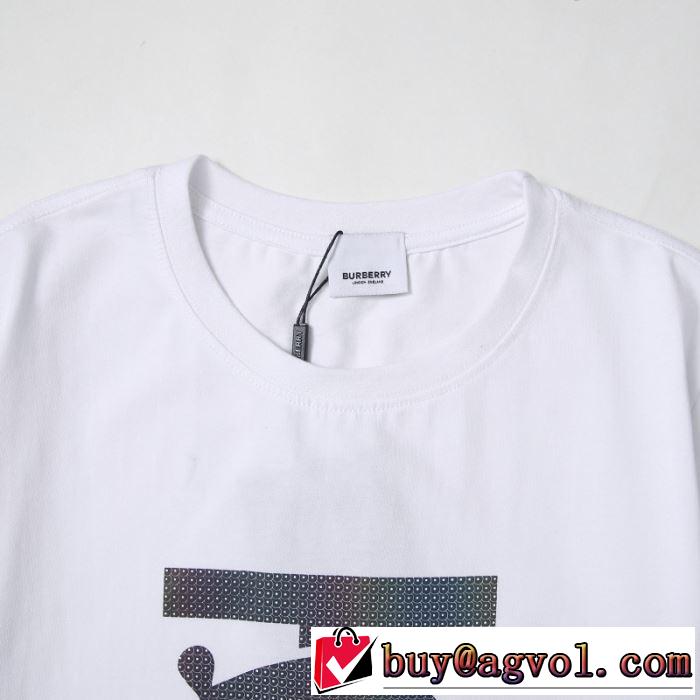 ファッションに合わせ　2色可選　バーバリー 限定アイテム特集　BURBERRY　半袖Tシャツ　お値段もお求めやすい