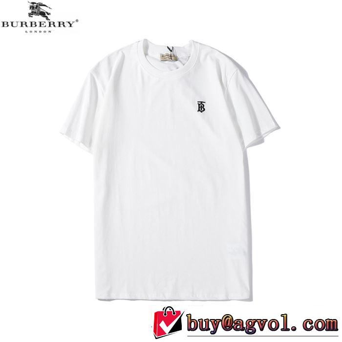 春夏コレクション新品　3色可選　バーバリー BURBERRY　普段見ないデザインばかり　半袖Tシャツ