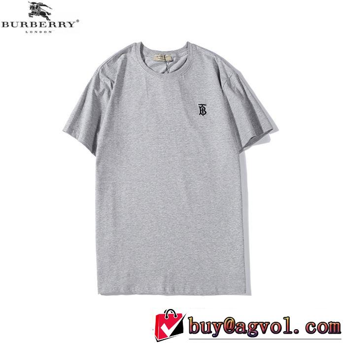 春夏コレクション新品　3色可選　バーバリー BURBERRY　普段見ないデザインばかり　半袖Tシャツ